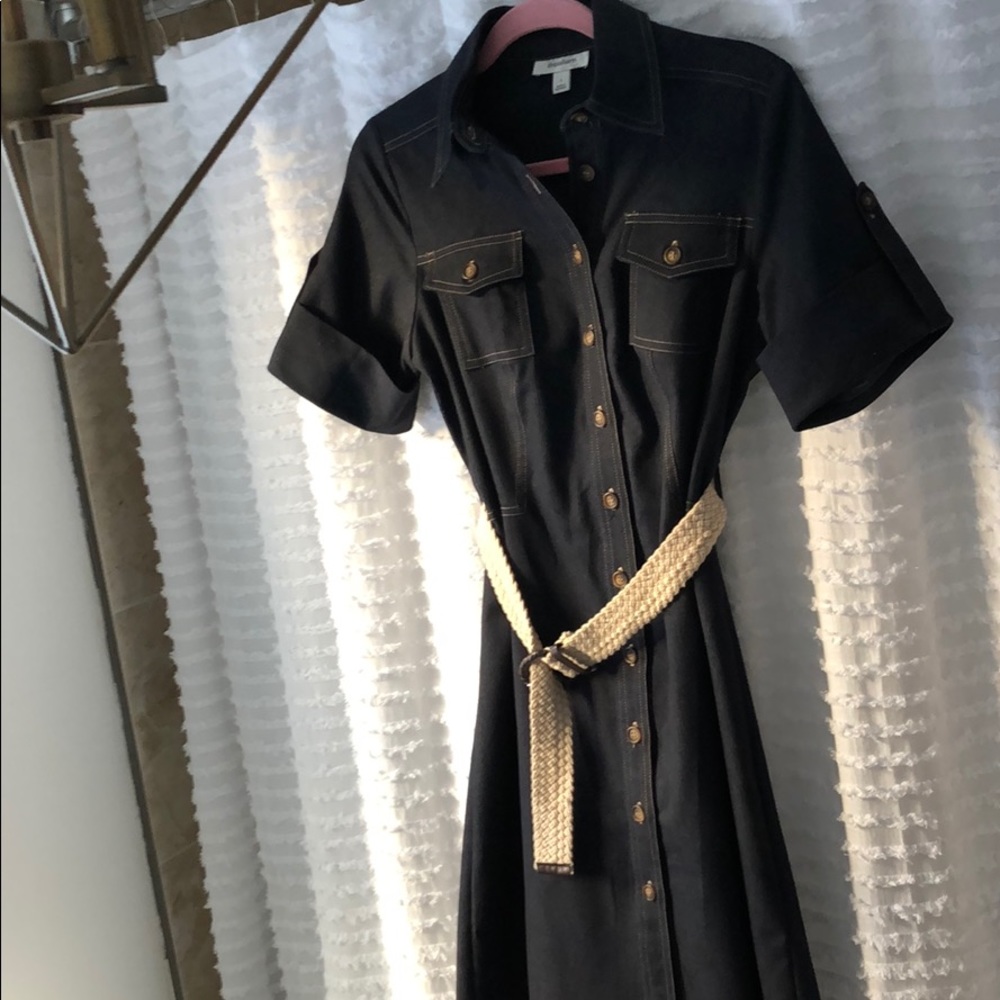 Dark denim dress